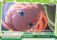 Fake Confession - The Quintessential Quintuplets - Weiss Schwarz card