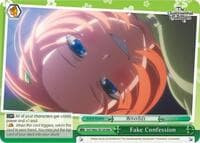Fake Confession (RRR) - The Quintessential Quintuplets - Weiss Schwarz card