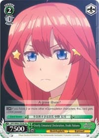 Overly Unnatural Declaration, Itsuki Nakano - The Quintessential Quintuplets - Weiss Schwarz card