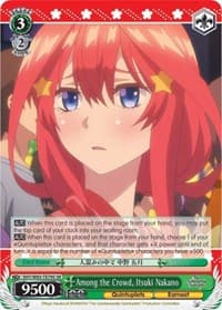 Among the Crowd, Itsuki Nakano (SR) - The Quintessential Quintuplets - Weiss Schwarz card