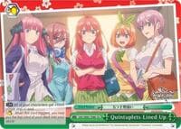 Quintuplets Lined Up (Green) - 5HY/W83-TE80 - The Quintessential Quintuplets - Weiss Schwarz card