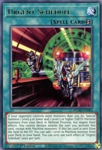 Urgent Schedule - Maximum Gold: El Dorado - YuGiOh card