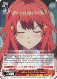 Escorting Home, Itsuki Nakano - The Quintessential Quintuplets - Weiss Schwarz card