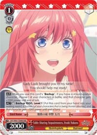 Table-Sharing Acquaintances, Itsuki Nakano (RRR) - The Quintessential Quintuplets - Weiss Schwarz card