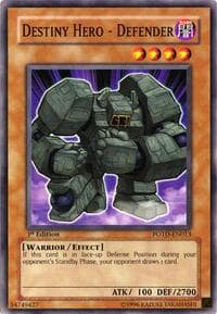 Destiny Hero - Defender - Power of the Duelist - YuGiOh card