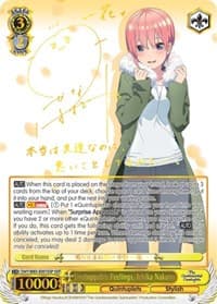 Unstoppable Feelings, Ichika Nakano (SSP) - The Quintessential Quintuplets - Weiss Schwarz card