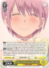 Habit of Undressing, Ichika Nakano - The Quintessential Quintuplets - Weiss Schwarz card