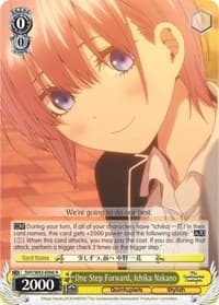 One Step Forward, Ichika Nakano - The Quintessential Quintuplets - Weiss Schwarz card