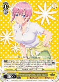 Overflowing Charm, Ichika Nakano - The Quintessential Quintuplets - Weiss Schwarz card