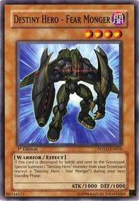 Destiny Hero - Fear Monger - Power of the Duelist - YuGiOh card