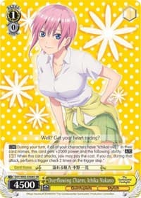Overflowing Charm, Ichika Nakano (SR) - The Quintessential Quintuplets - Weiss Schwarz card