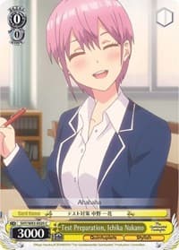 Test Preparation, Ichika Nakano - The Quintessential Quintuplets - Weiss Schwarz card