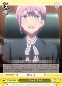 Mock Trial - The Quintessential Quintuplets - Weiss Schwarz card