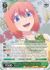 Variety of Charms, Yotsuba Nakano - The Quintessential Quintuplets - Weiss Schwarz card