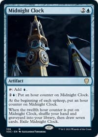 Midnight Clock - Commander: Innistrad: Crimson Vow - Magic: The Gathering card