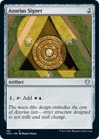 Azorius Signet - Commander: Innistrad: Crimson Vow - Magic: The Gathering card