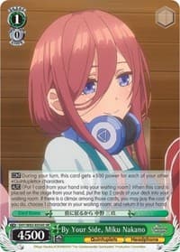 By Your Side, Miku Nakano (SR) - The Quintessential Quintuplets - Weiss Schwarz card