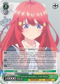 Awkward Atmosphere, Itsuki Nakano - The Quintessential Quintuplets - Weiss Schwarz card