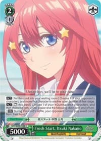 Fresh Start, Itsuki Nakano - The Quintessential Quintuplets - Weiss Schwarz card