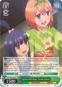Together With Raiha, Yotsuba Nakano - The Quintessential Quintuplets - Weiss Schwarz card