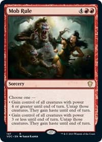 Mob Rule - Commander: Innistrad: Crimson Vow - Magic: The Gathering card