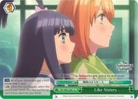 Like Sisters - The Quintessential Quintuplets - Weiss Schwarz card