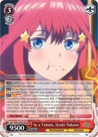 In a Yukata, Itsuki Nakano - The Quintessential Quintuplets - Weiss Schwarz card
