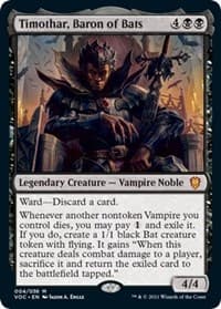 Timothar, Baron of Bats - Commander: Innistrad: Crimson Vow - Magic: The Gathering card