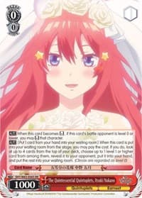 The Quintessential Quintuplets, Itsuki Nakano - The Quintessential Quintuplets - Weiss Schwarz card