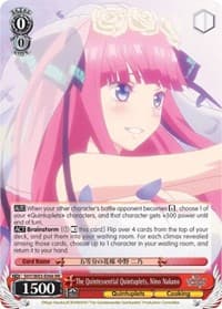 The Quintessential Quintuplets, Nino Nakano - The Quintessential Quintuplets - Weiss Schwarz card