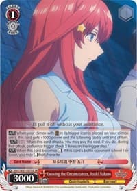 Knowing the Circumstances, Itsuki Nakano (SR) - The Quintessential Quintuplets - Weiss Schwarz card