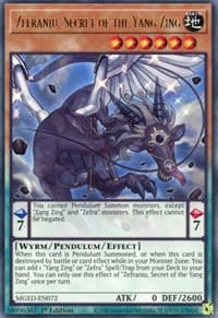 Zefraniu, Secret of the Yang Zing - Maximum Gold: El Dorado - YuGiOh card