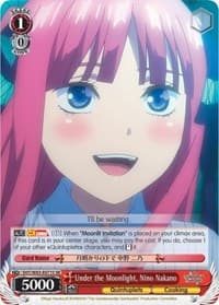 Under the Moonlight, Nino Nakano (SR) - The Quintessential Quintuplets - Weiss Schwarz card