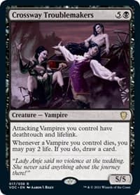 Crossway Troublemakers - Commander: Innistrad: Crimson Vow - Magic: The Gathering card