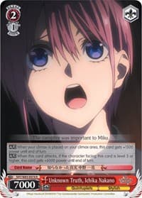 Unknown Truth, Ichika Nakano - The Quintessential Quintuplets - Weiss Schwarz card