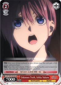 Unknown Truth, Ichika Nakano (SR) - The Quintessential Quintuplets - Weiss Schwarz card