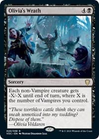 Olivia's Wrath - Commander: Innistrad: Crimson Vow - Magic: The Gathering card