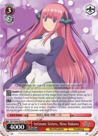Intimate Sisters, Nino Nakano (SR) - The Quintessential Quintuplets - Weiss Schwarz card