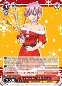 In a Santa Suit, Ichika Nakano (SR) - The Quintessential Quintuplets - Weiss Schwarz card