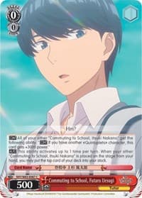 Commuting to School, Futaro Uesugi - The Quintessential Quintuplets - Weiss Schwarz card