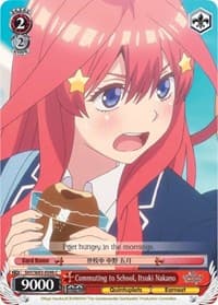Commuting to School, Itsuki Nakano - The Quintessential Quintuplets - Weiss Schwarz card