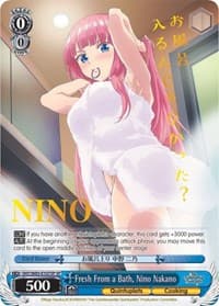 Fresh From a Bath, Nino Nakano (SP) - The Quintessential Quintuplets - Weiss Schwarz card