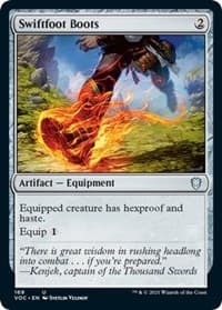 Swiftfoot Boots - Commander: Innistrad: Crimson Vow - Magic: The Gathering card