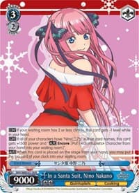 In a Santa Suit, Nino Nakano - The Quintessential Quintuplets - Weiss Schwarz card