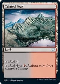 Tainted Peak - Commander: Innistrad: Crimson Vow - Magic: The Gathering card
