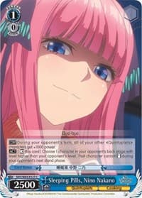 Sleeping Pills, Nino Nakano - The Quintessential Quintuplets - Weiss Schwarz card