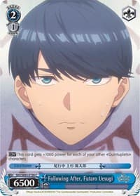 Following After, Futaro Uesugi - The Quintessential Quintuplets - Weiss Schwarz card