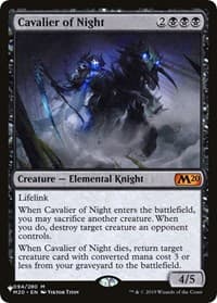 Cavalier of Night - The List Reprints - Magic: The Gathering card