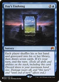 Day's Undoing - The List Reprints - Magic: The Gathering card