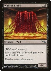 Wall of Blood - The List Reprints - Magic: The Gathering card